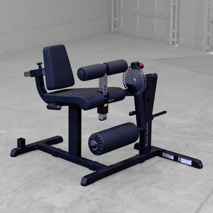 Body-Solid (GCEC340B) CAM Series Adjustable Leg Extension and Curl Machine - Comfortable, Heavy-Duty Home Gym Equipment for Hamstring and Quad Workouts - Black/Gray