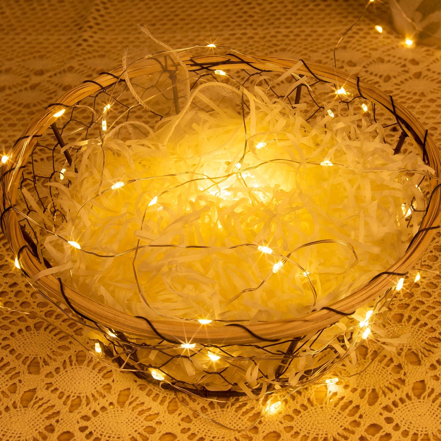 ZELUXDOT Fairy Lights Plug in,660FT 2000LEDs Waterproof Led String Lights,8 Modes Remote Twinkle Light for Outdoor Indoor Christmas Wedding Birthday Garden Party Decorations,Silver Wire,Warm White