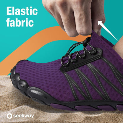 SEEKWAY Water Shoes Sports Quick-Dry Barefoot Aqua Beach Pool Lake Swim Boating Hiking Surfing Men Women Purple SP001