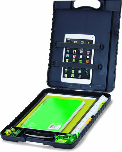 Officemate Letter/A4 Size Deluxe Tablet Clipboard Case, Charcoal (83315)