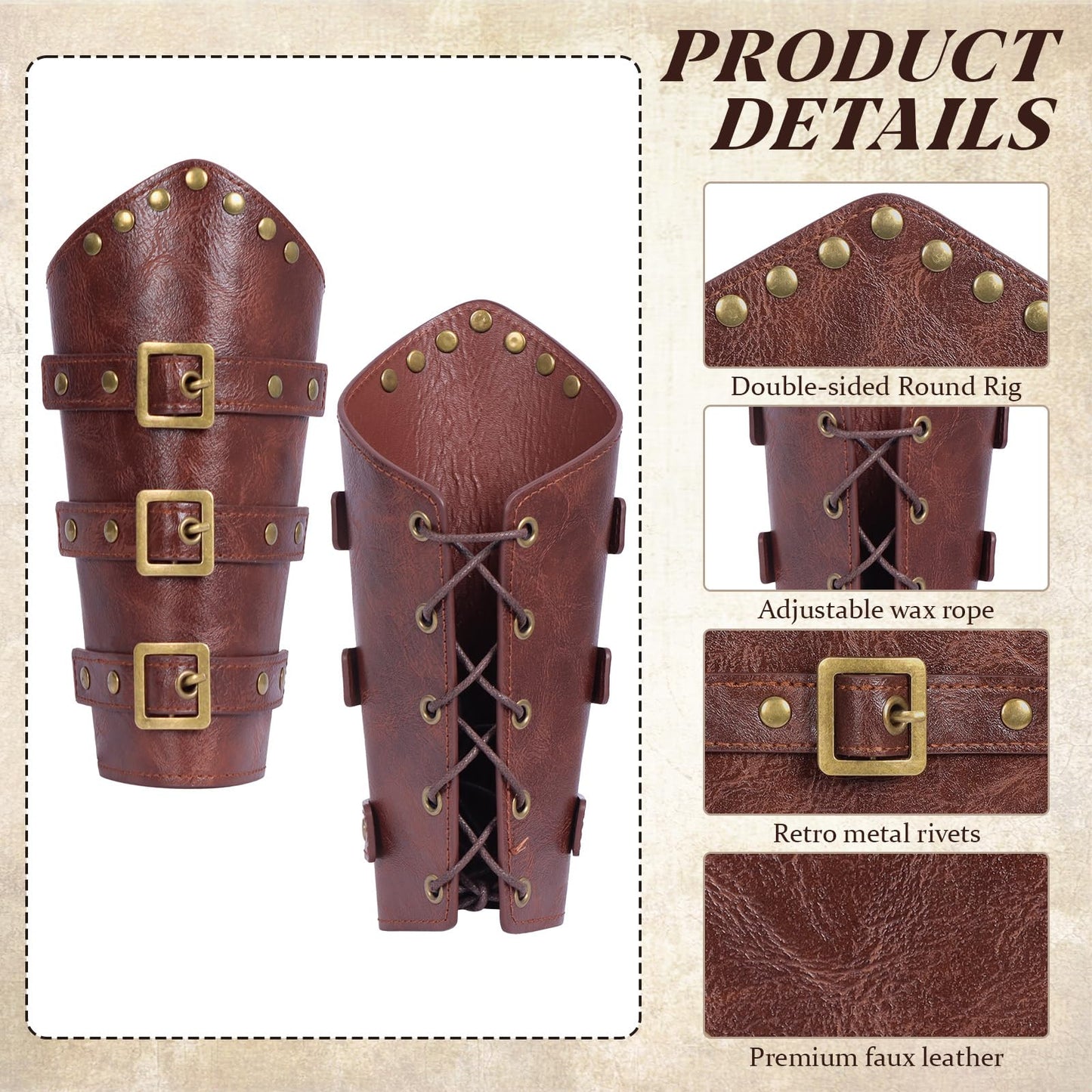 Renaissance Belt Pouch Set with Fanny Pack, Coin Purse, Viking Bracer Hook & Skirt Hike Loop for Faire & Cosplay Belt