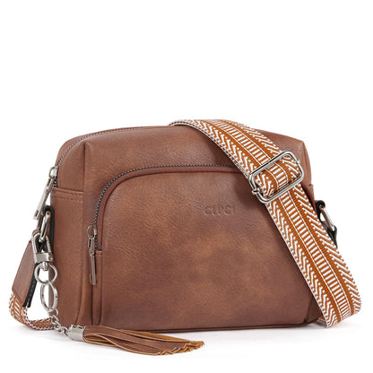 CLUCI Crossbody Bags for Women Trendy, Vegan Leather Shoulder Handbags，Purses for Women with Adjustable Wide Strap