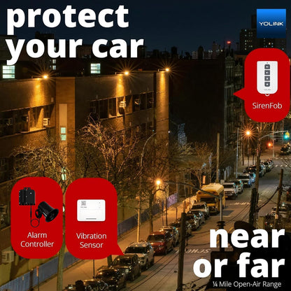 YoLink Outdoor Security Siren & Smart Alarm Controller Kit - Loud 110 dB, Wireless, Battery-Powered, 1/4 Mile Range, Android-iOS App, Alexa, Google, IFTTT, Home Assistant, Hub Required!