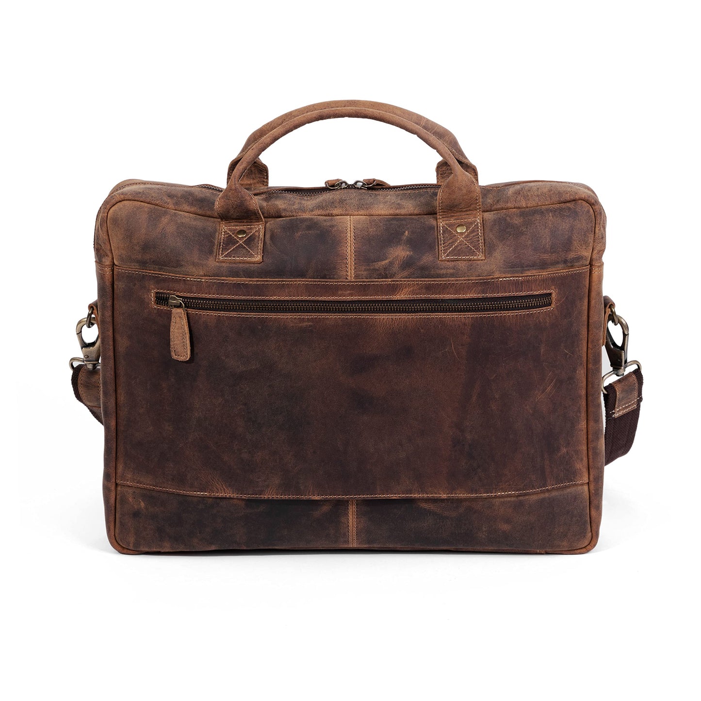 Leather briefcase 18 Inch Laptop Messenger Bags for Men and Women Best Office Briefcase Satchel Bag