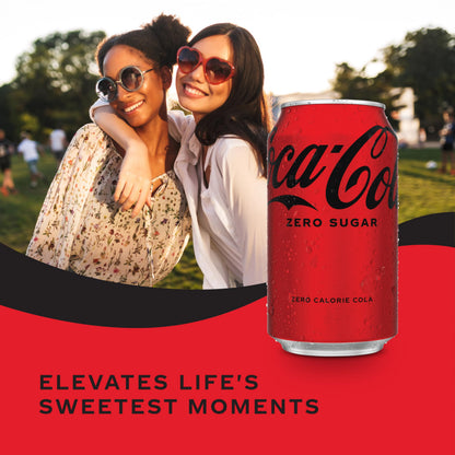 Coke Zero Sugar Cola Soda, 12 oz, 12 Pack (Package May Vary)