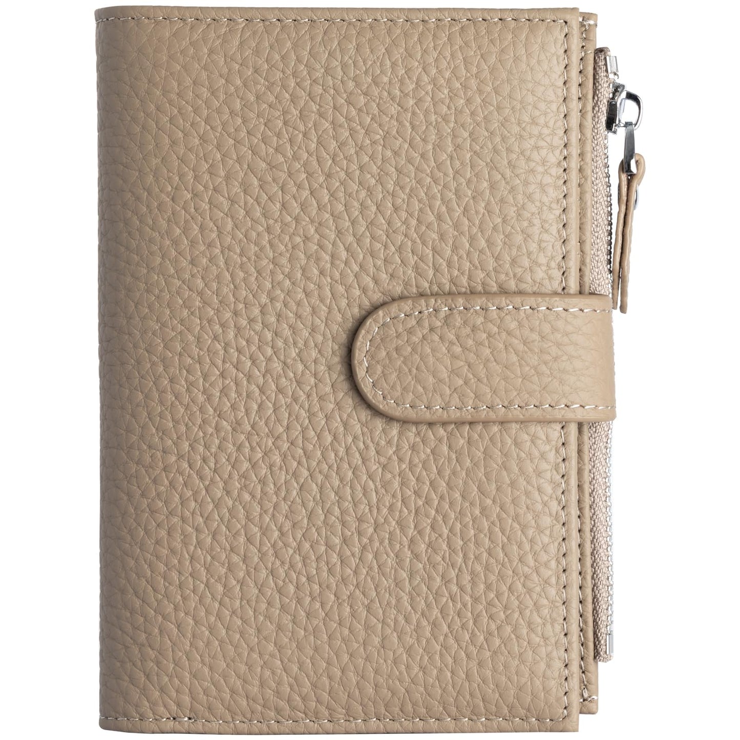 ilovever Passport wallet and Card Slot Combo RFID Blocking Slim Leather Travel Passport Wallet for Men and Women with Zippered Coins Pocket Passport holder, Grey