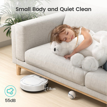 Lefant LiDAR Robot Vacuum and Mop, 450ml Visible Dustbin, Upgraded 190° PSD Obstacle Avoidance, Customized Cleaning, Multi-Floor Mapping, 150 Mins Runtime, WiFi/Alexa/APP, Pet Hair & Carpets, M330 Pro