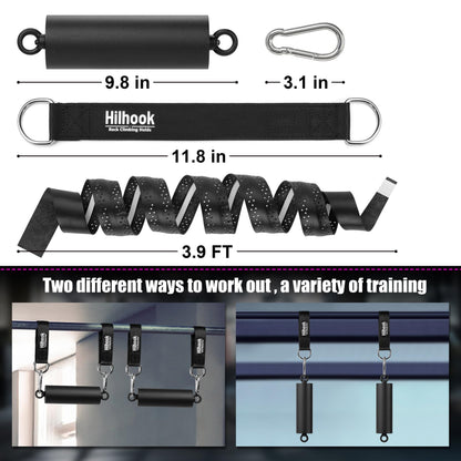 Hilhook Pull Up Climbing Hold Grips, Non-Slip Rock Climbing Holds Training Set for Finger, Forearm, Core Strength and Back Muscles Training