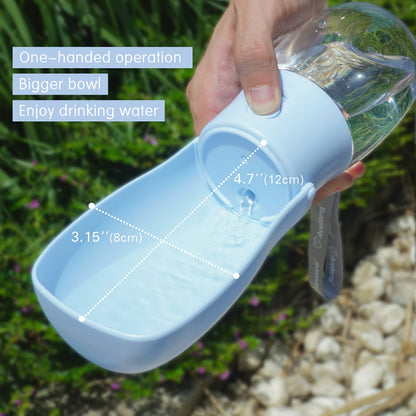 AVELORA Foldable Dog Water Bottle, Portable Dog Water Dispenser, Outdoor Pet Water Bottle for Cat, Puppy, Walking, Hiking, Travel. Dishwasher Safe, 10oz