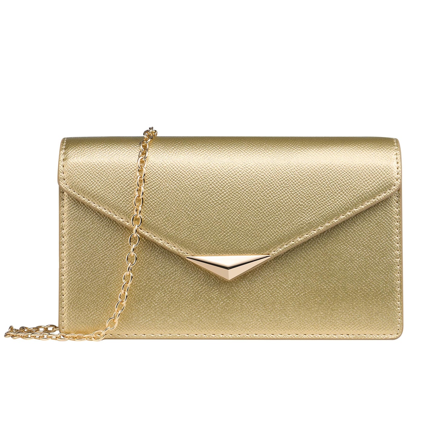 SWEETV Classic Envelope Clutch Purses for Women Elegant PU Leather Handbags for Evening, Weddings, Parties, and Formal Events