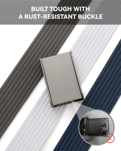 CHAOREN Mens Belt – 1.5" Nylon Webbing Belt with Quick Release Buckle - Adjustable Fit for Casual, Work & Military - One Size