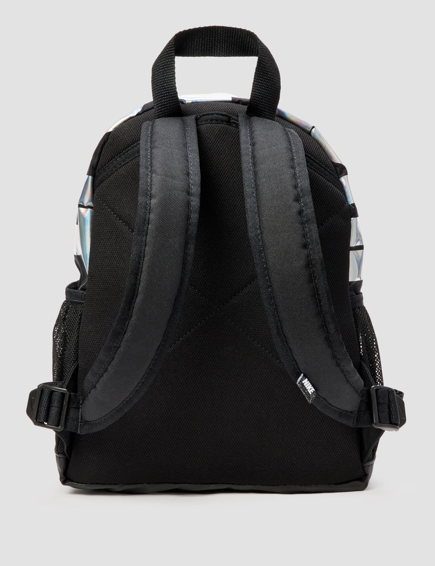 Nike Kid's Brasilia JDI Mini Backpack (11L), Black/Black/Holo, MISC