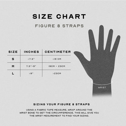 Gymreapers Figure 8 Lifting Straps For Deadlift, Powerlifting, Strongman, & Cross Training (Black, Medium)