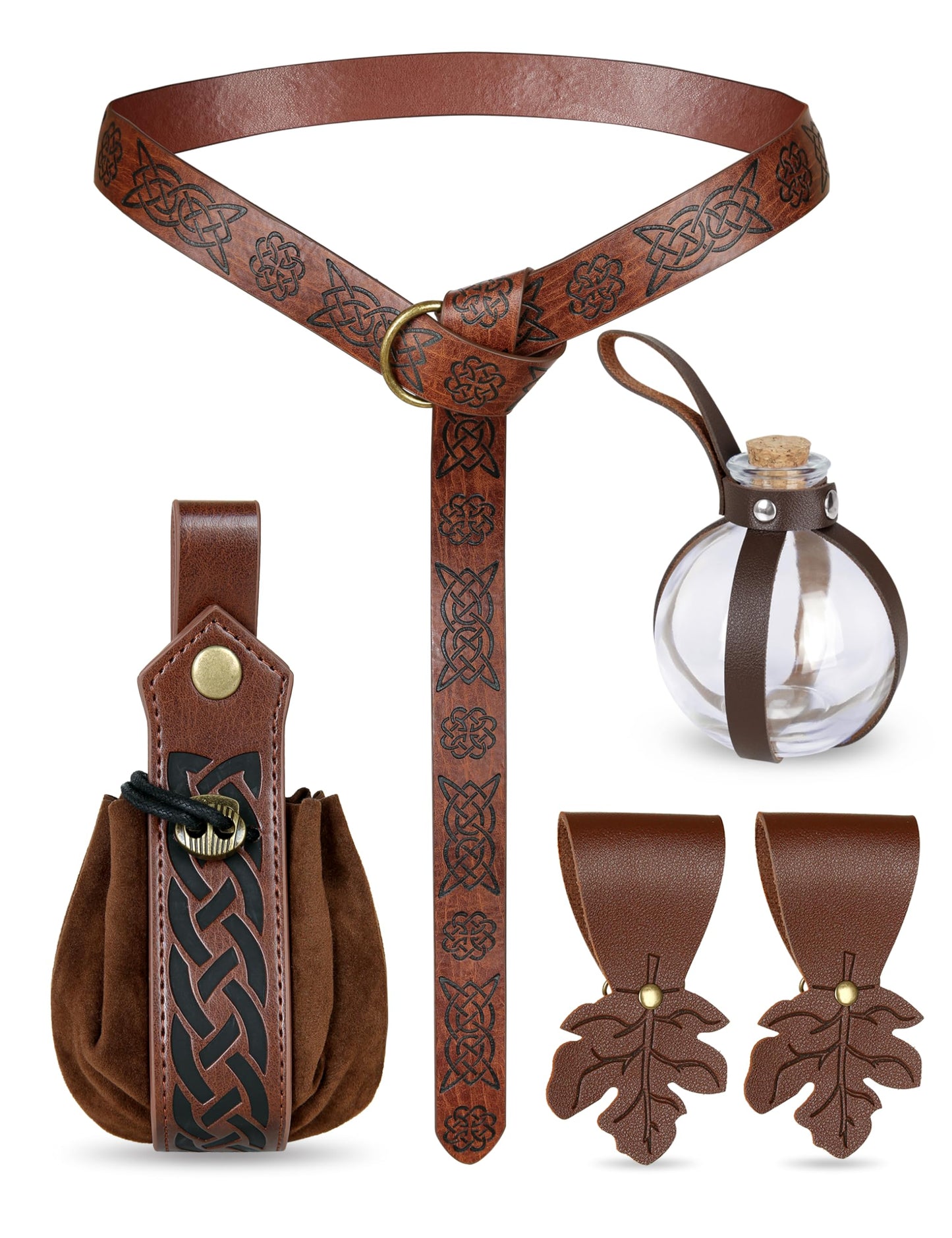 CICOCI Renaissance Accessories Belt Women Skirt Hikes Viking Steampunk Men Medieval Renaissance Costume Belt Bottle Coin Purse