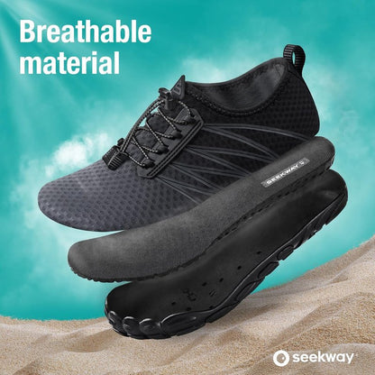 Water Shoes for Men & Women - Quick-Dry Aqua Socks for Beach, Swimming, Hiking & Kayaking | Lightweight & Breathable
