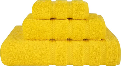 American Soft Linen Premium 3 Piece Towel Set, 1 Bath Towel 1 Hand Towel 1