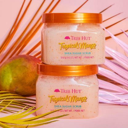 Tree Hut Coco Colada Shea Sugar Scrub, 18 oz, Ultra Hydrating and Exfoliating Scrub for Nourishing Essential Body Care