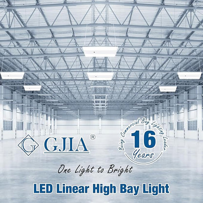 LED Linear High Bay Light 1-Pack, 300W 45000LM 0-10V Dimmable 5000K Daylight, Adjustable High Bay LED Shop Lights Lighting Fixtures for Garage Warehouse Workshop, UL
