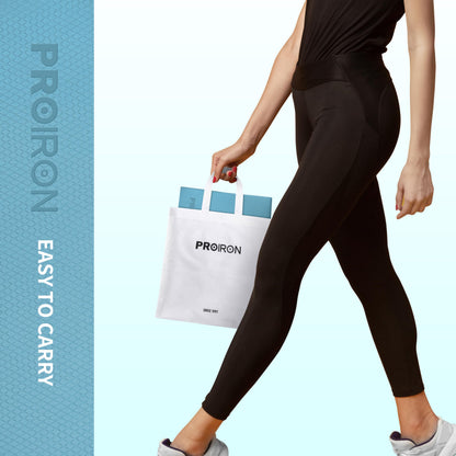 PROIRON Foldable 72"x24"x0.24"(6mm) TPE Yoga Mat,NOT PVC!!!-Folding Yoga Mat Thick for Home Workout & Travel, Eco-Friendly TPE Non Slip Yoga Mats with Storage Bag,Portable Yoga Mat for Home Gym, Pilates, Fitness,Stretching-turquoise