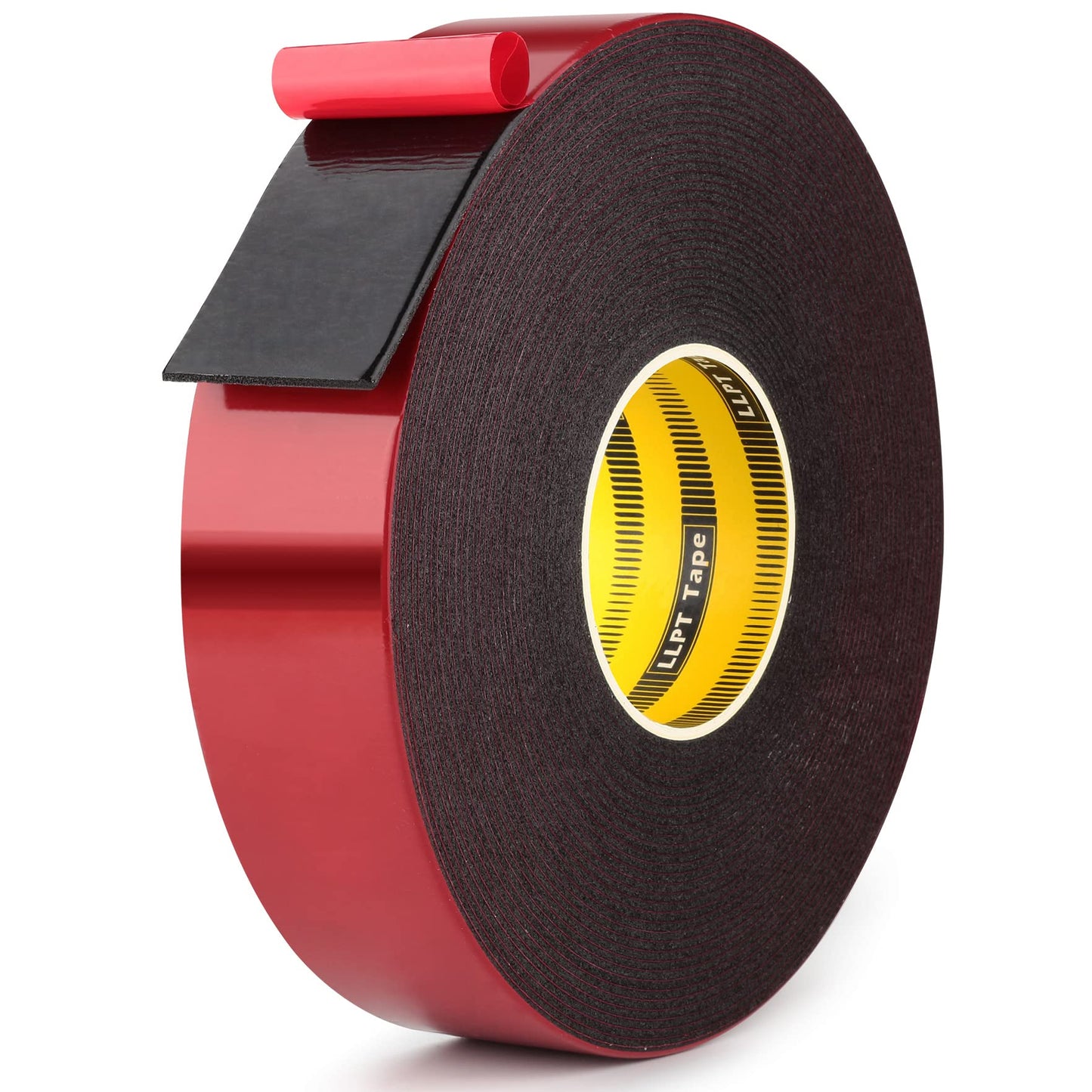 LLPT Double Sided Foam Tape 1 Inches x 50 Ft Durable Adhesive Weatherproof for Fill Gaps Attach Bond and Mount Uneven Or Textured Surfaces (T004A)