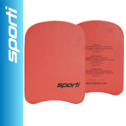 Sporti Junior Kickboard for Swim Training Lesson, Swimming Kick Board for Kid, Water Board for Junior, Swimming Training Aid - Red