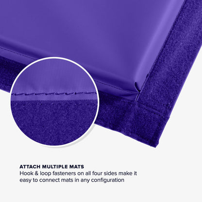 We Sell Mats - 4 ft x 6 ft x 2 in Personal Fitness & Exercise Mat for Home Workout - Lightweight and Folds for Carrying – All Purpose Home Gym Mat – Thick Mat for Yoga, Pilates, Stretches, and Floor Exercises