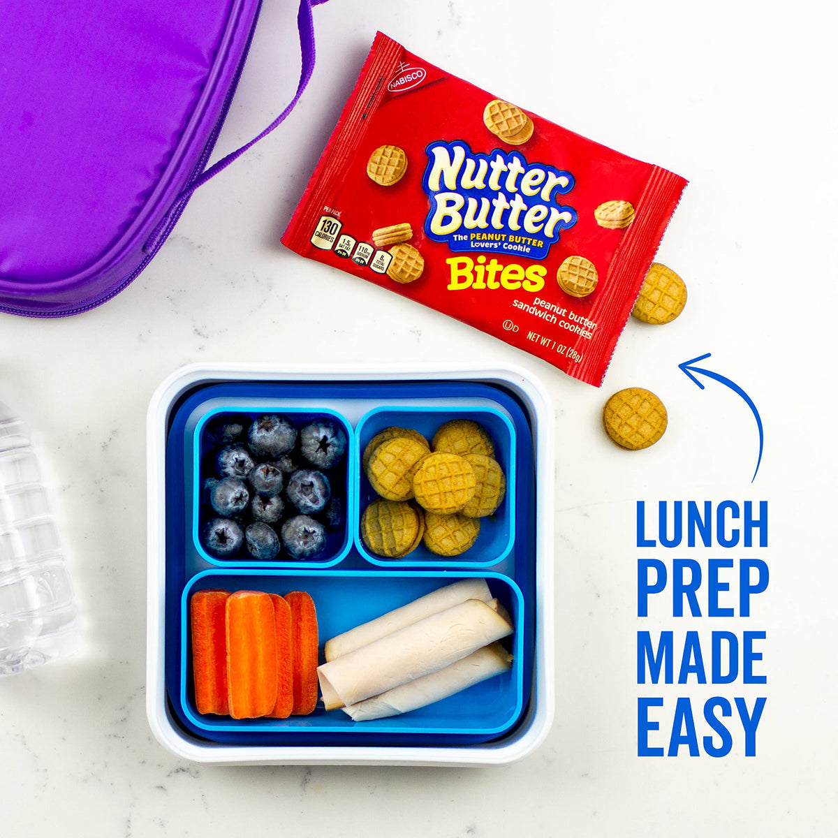 Nabisco Classic Mix Variety Pack, OREO Mini, CHIPS AHOY! Mini, Nutter Butter Bites, RITZ Bits Cheese, School Snacks, 20 - 1 oz Snack Packs