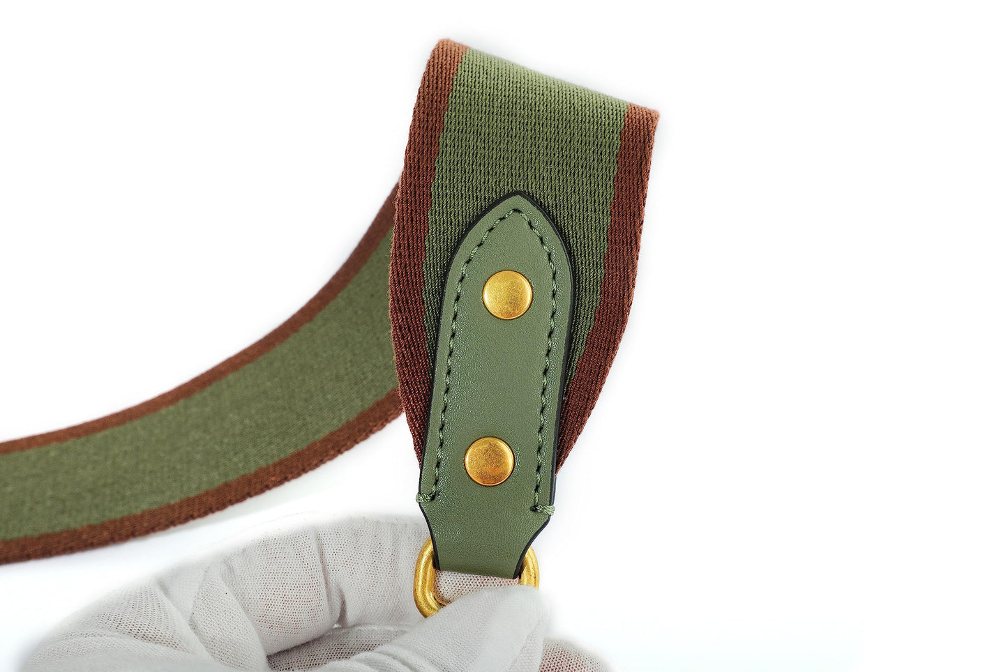 GOXTECH Purse Strap Replacement Crossbody Handbag Stripe Wide Adjustable (Olive Green-Shoulder Strap)