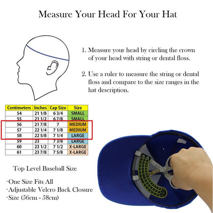 Top Level Baseball Cap Men Women - Classic Adjustable Plain Hat (Royal)