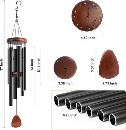 Wind Chimes for Outside, 37 inch Large Metal Wind Chimes Outdoor (6)