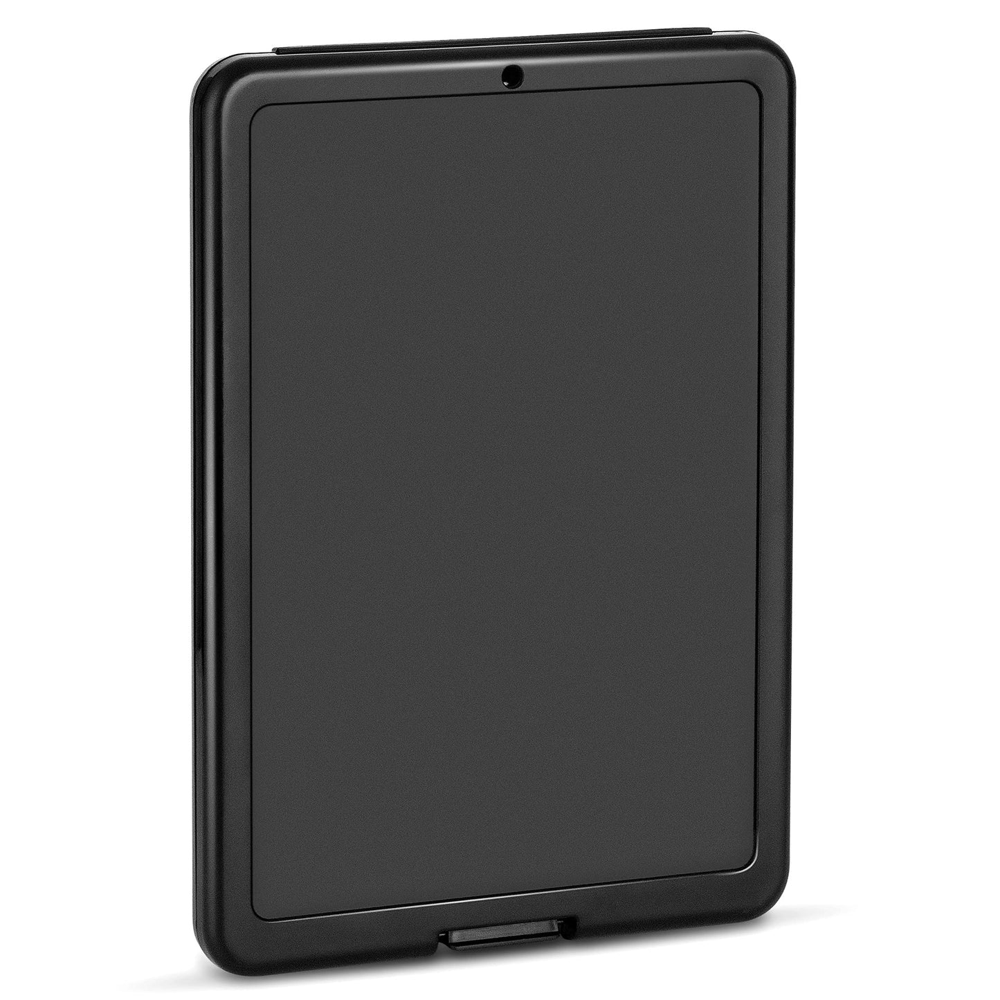 Amazon Basics Sturdy Plastic Storage Clipboard for School & Office Supplies, Lightweight, Black, 2-Pack