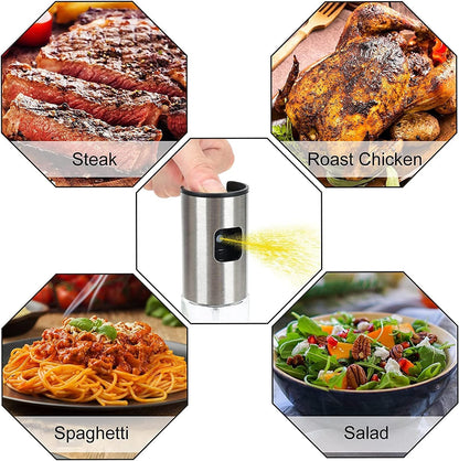 Oil Sprayer for Cooking, 100ml Olive Oil Sprayer Mister, Oil Spray Bottle for Kitchen, Portable Kitchen Gadget for Air Fryer, Baking, Salad, Grilling, Roasting,Olive Oil Dispenser