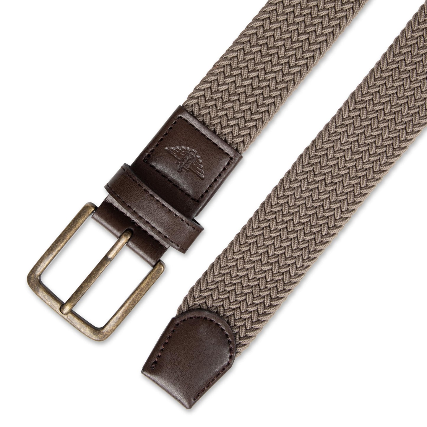 Dockers Men's Stretch Web Fabric Casual Belt, Light Brown, Large