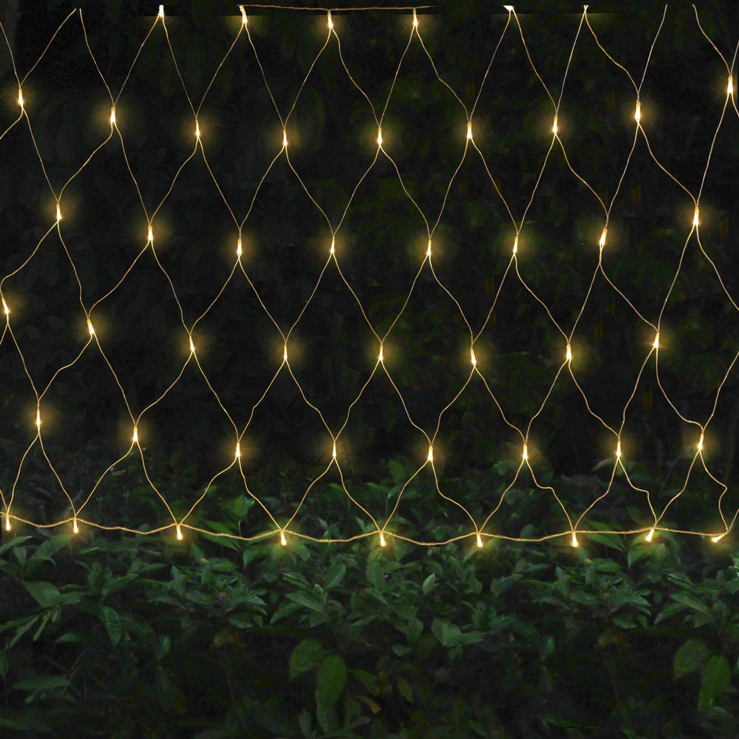oopswow Christmas Net Lights Outdoor,9.8ft x 6.6ft Mesh Light Waterproof Tree Light,200Led Net String Lights Plug in with 8Modes Connectable for Gazebo Shrubs Lawn Backyard Garden Decor (Warm White)