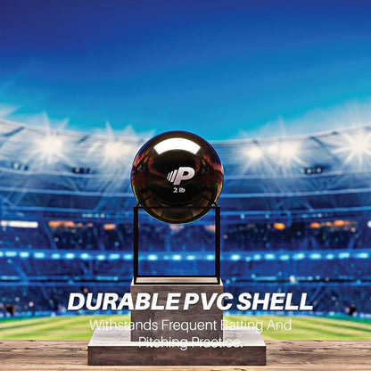 Plyometric Weighted Training Ball - Baseball & Softball Arm Strength | Durable PVC Shell, Sand-Filled
