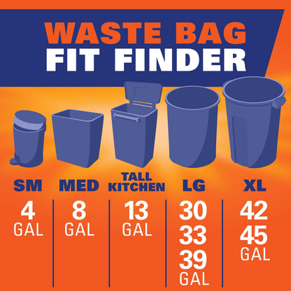 Hefty Ultra Strong Tall Kitchen Trash Bags, Lavender & Sweet Vanilla Scent, 13 Gallon, 80 Count