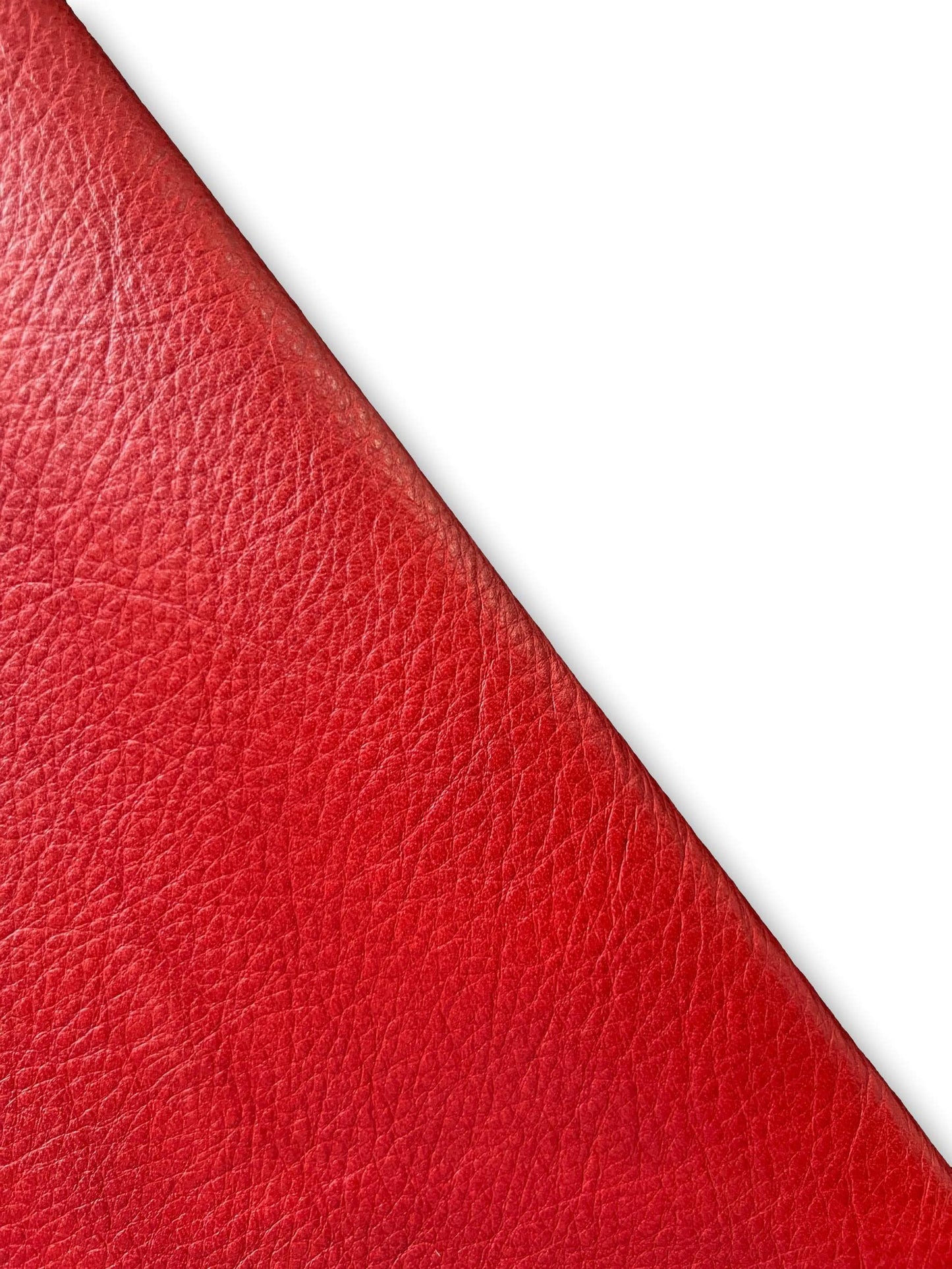 Natural Grain Cowhide Leather Skins (Red, 10 Square Feet)