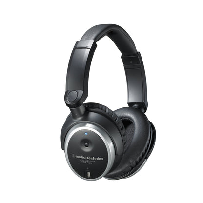 Audio-Technica ATH-ANC7B QuietPoint Active Noise-Cancelling Closed-Back Headphones, Wired, AUD ATH-ANC7B, Black, one Size