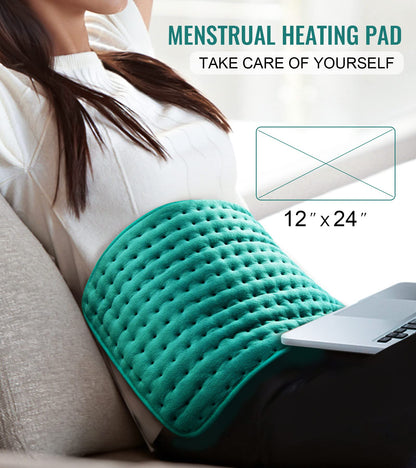Electric Heating Pad – Alleviates Back, Neck & Shoulder Pain | Moist & Dry Heat Options | Auto Shut Off | Gifts for Women, Mom, Wife, Men and Parents – Mothers Day, Christmas and Everyday Use