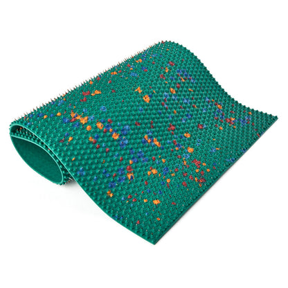 Lyapko Body & Foot Acupressure Mat - Acupuncture Mat for Feet, Back, Neck, Shoulders, & Other Larger Areas, Soft Rubber w/ 2710 Metal Needles, Big Size 10.8 x 19 Inches, Acupressure Massage at Home