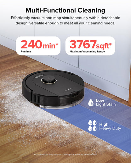 roborock Q7 L5 Robot Vacuum and Mop Combo, 8,000Pa Suction, Upgraded from Q5 Pro, Dual Anti-Tangle System, LiDAR Navigation, Multi-Level Mapping, Self-Charging Robotic Vacuum Cleaner, Black