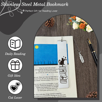 Dog Bookmark, Metal Bookmarks - Cute Book Marks Reading Gift for Women, Men, Book Lovers, Kids, Friends - Durable & Anti-Rust Book Accessories, Dog Lovers Gift (Christmas, Birthday, Graduation Gifts)