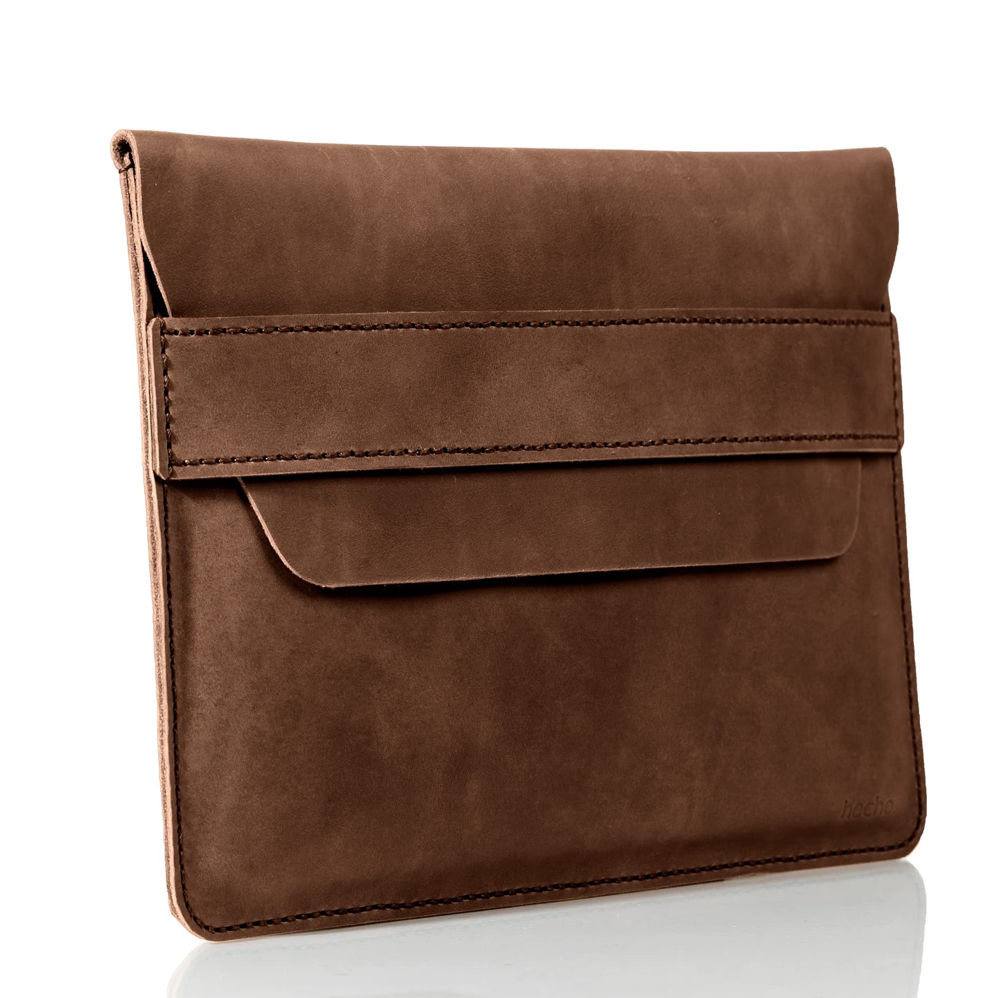 MacBook Air 15 Inch Sleeve — ‘Fernando’ Handmade & Expertly Crafted Luxury MacBook Case — Full Grain Beautifully Stitched Fair Trade Leather — Brown