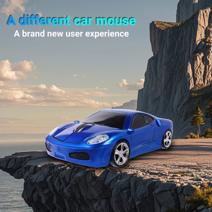 elec Space Wireless Mouse, 2.4GHz Cool Sport Car Shape Computer Mouse 1600 DPI Optical Cordless Mice with USB Receiver for PC Laptop Computer Notebook (Red)