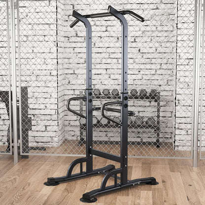soges Power Tower Pull Up Station, Adjustable Multi-Function Dip Station Home Gym, Strength Training Pull-Up Bars for Full Body Workout, Power Tower Dip Station Pull Up Bar with 11 Height Levels