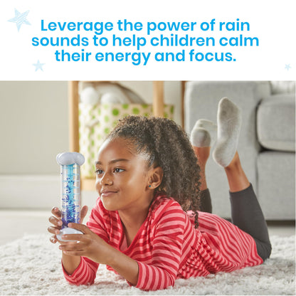 hand2mind Calming Sounds Sensory Tubes, Rain Sound Fidget Tubes, Rainstick Instrument, Toddler Sensory Toys, Calm Down Corner Supplies, Science Classroom Weather Toys, Play Therapy Activities