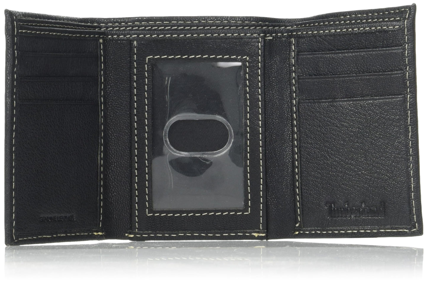 Timberland Men's Genuine Leather Rfid Blocking Trifold Wallet, Black, One Size