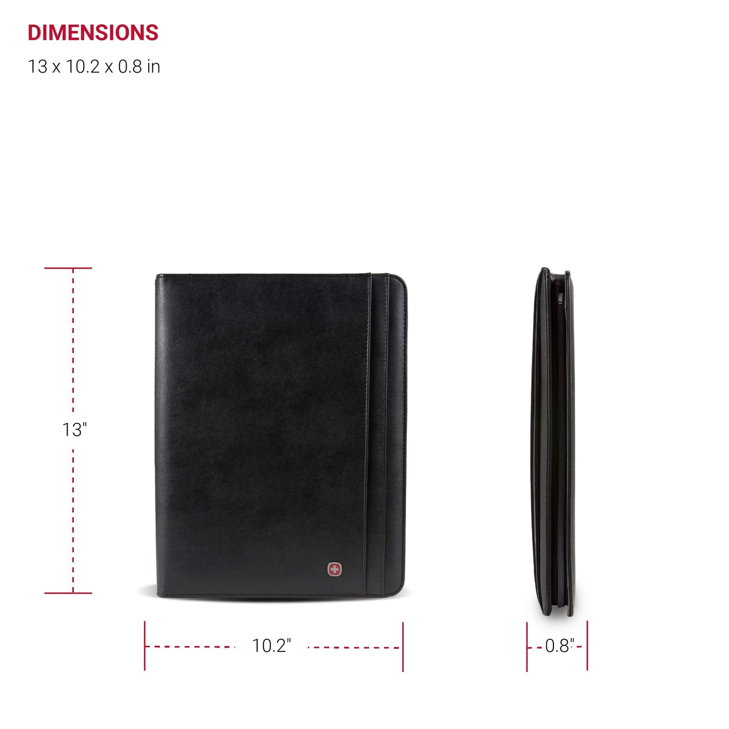 Wenger Merit Padfolio, Padded Document Organizer, Black