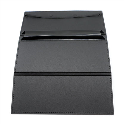 QYIMLI Foldable Nursing Clipboard, 3 Layers Folding clipboards Nurses Clip Board Low Profile Clip Pocket Clipboards for Nurses, Doctors,Students, Teachers (Black)