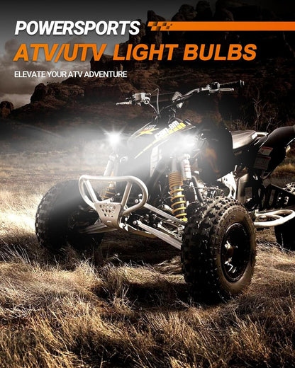 SEALIGHT X4I Super Bright 55000LM H7 Fog Bulbs with Adjustable Lock Ring, Cooling Fan, Plug and Play - Pack of 2